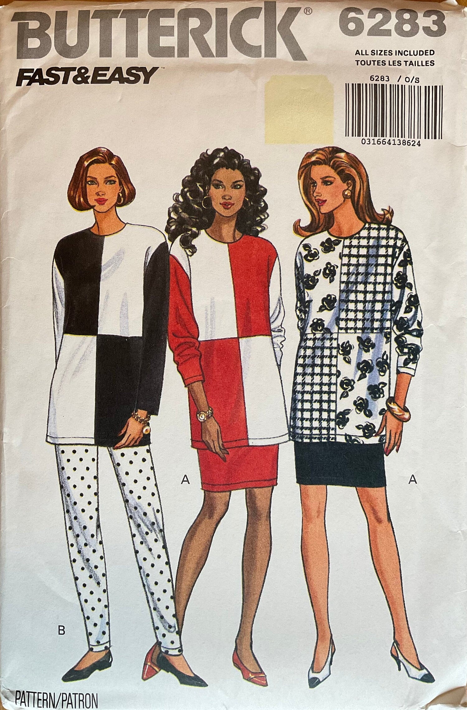 Butterick 6283 Sewing Pattern (Vintage) UNCUT