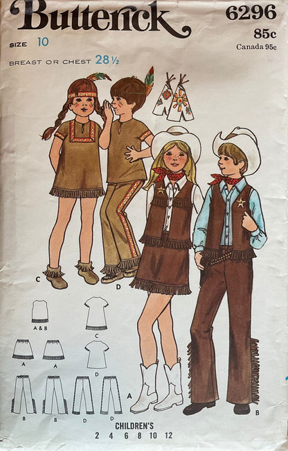 Butterick 6296 Sewing Pattern (Vintage) UNCUT/CUT