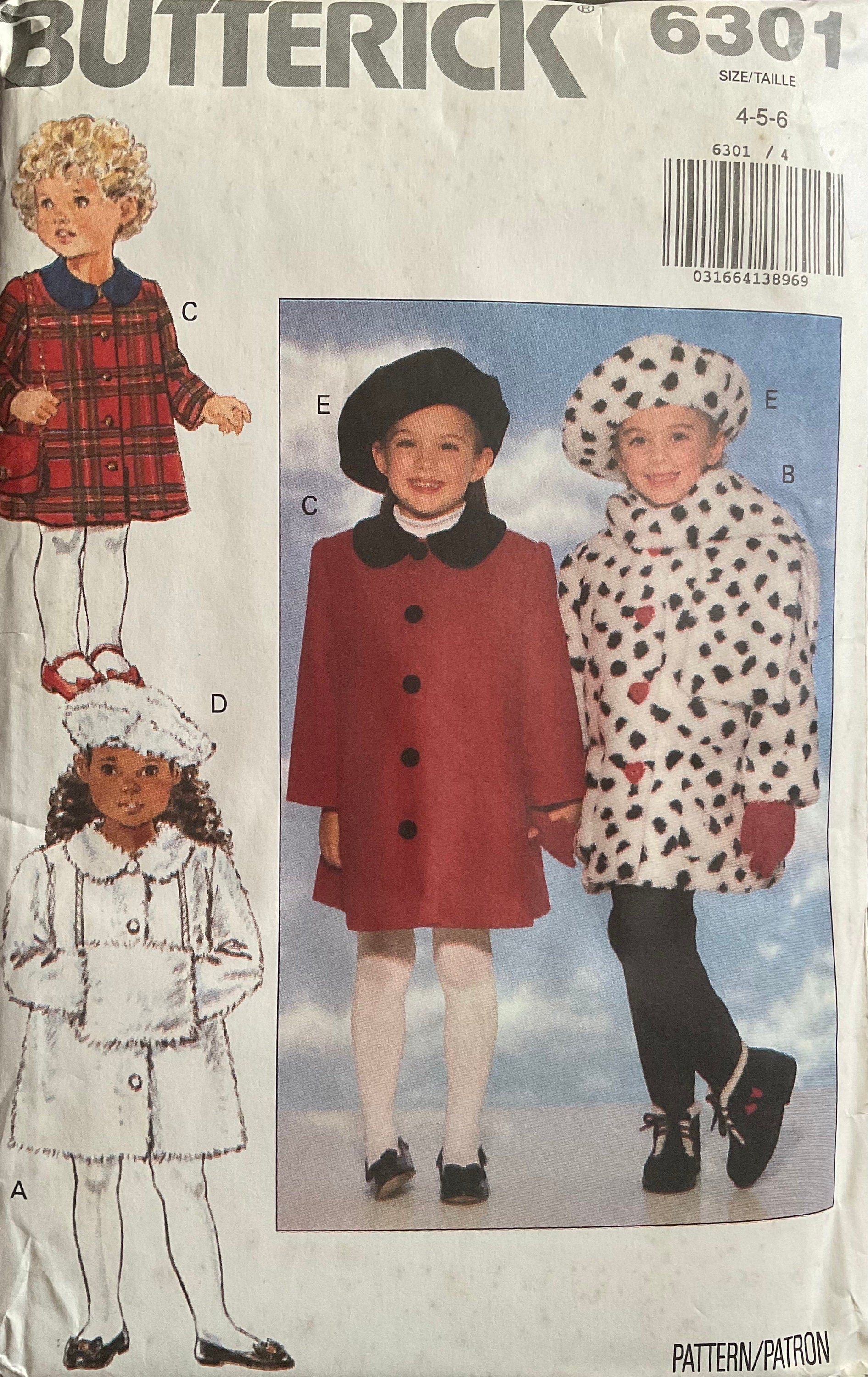 Butterick 6301 Sewing Pattern (Vintage) UNCUT
