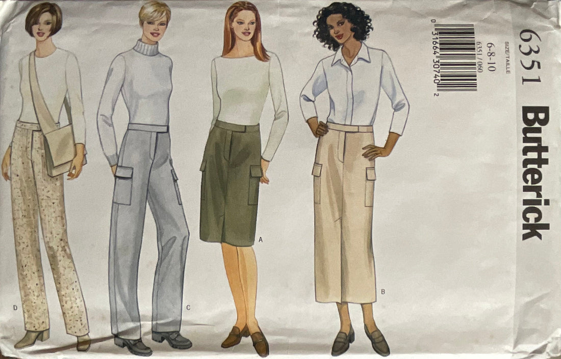 Butterick 6351 Sewing Pattern (Vintage) UNCUT