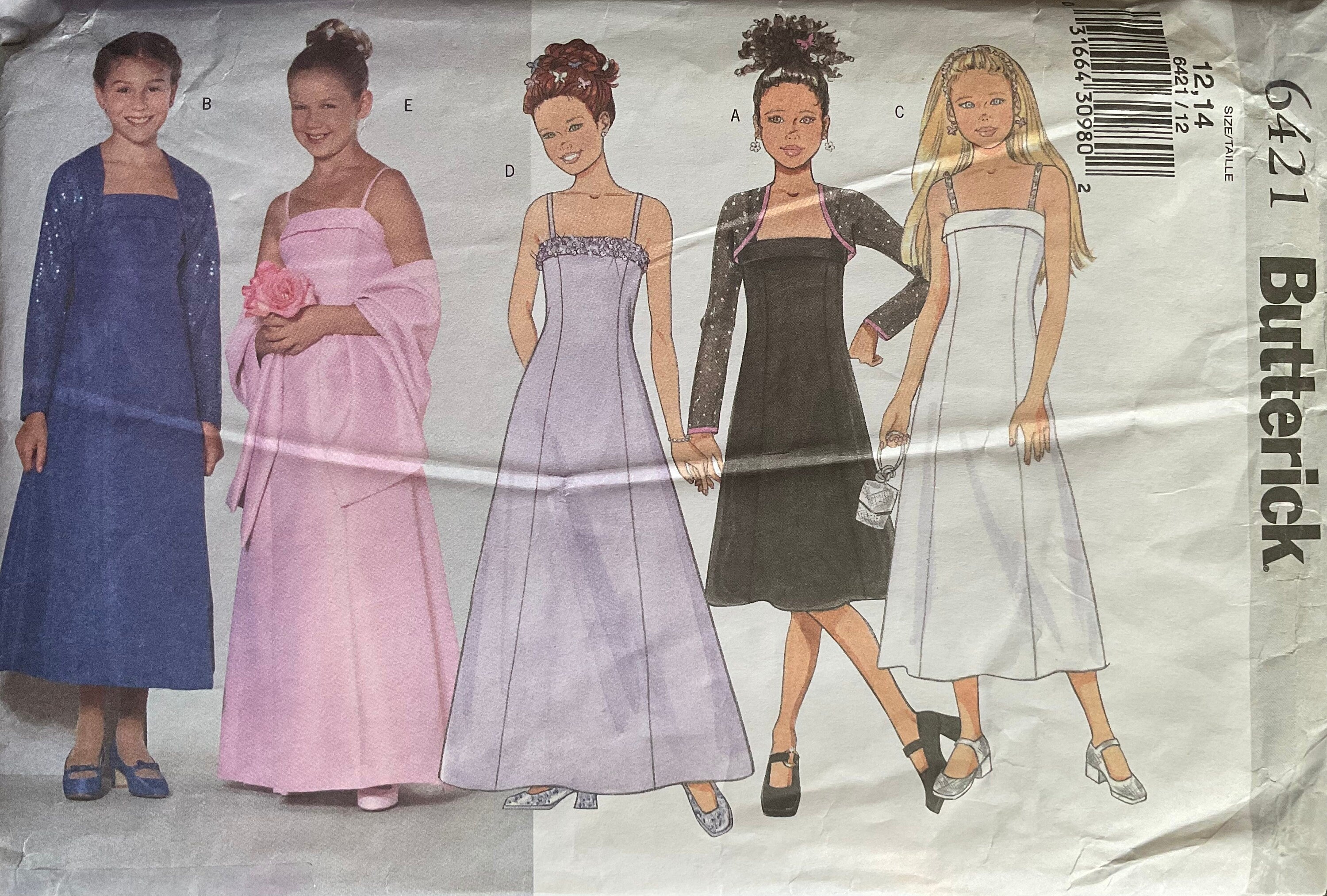 Butterick 6421 Sewing Pattern (Vintage) CUT