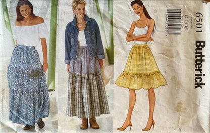 Butterick 6501 Sewing Pattern (Vintage) CUT