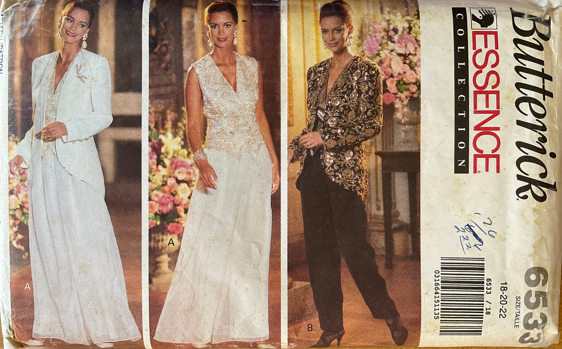 Butterick 6533 Sewing Pattern (Vintage) UNCUT