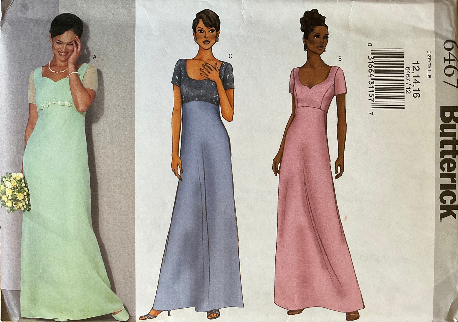 Butterick 6467 Sewing Pattern (Vintage) UNCUT