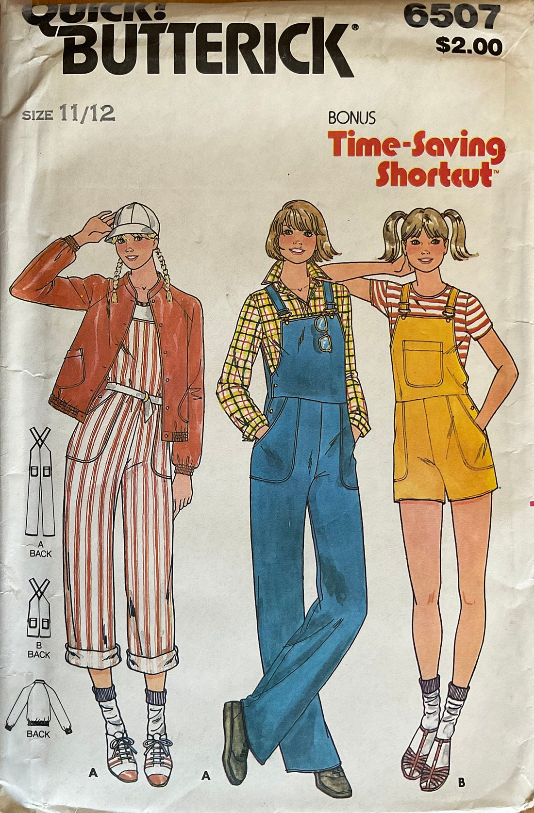 Butterick 6507 Sewing Pattern (Vintage) UNCUT