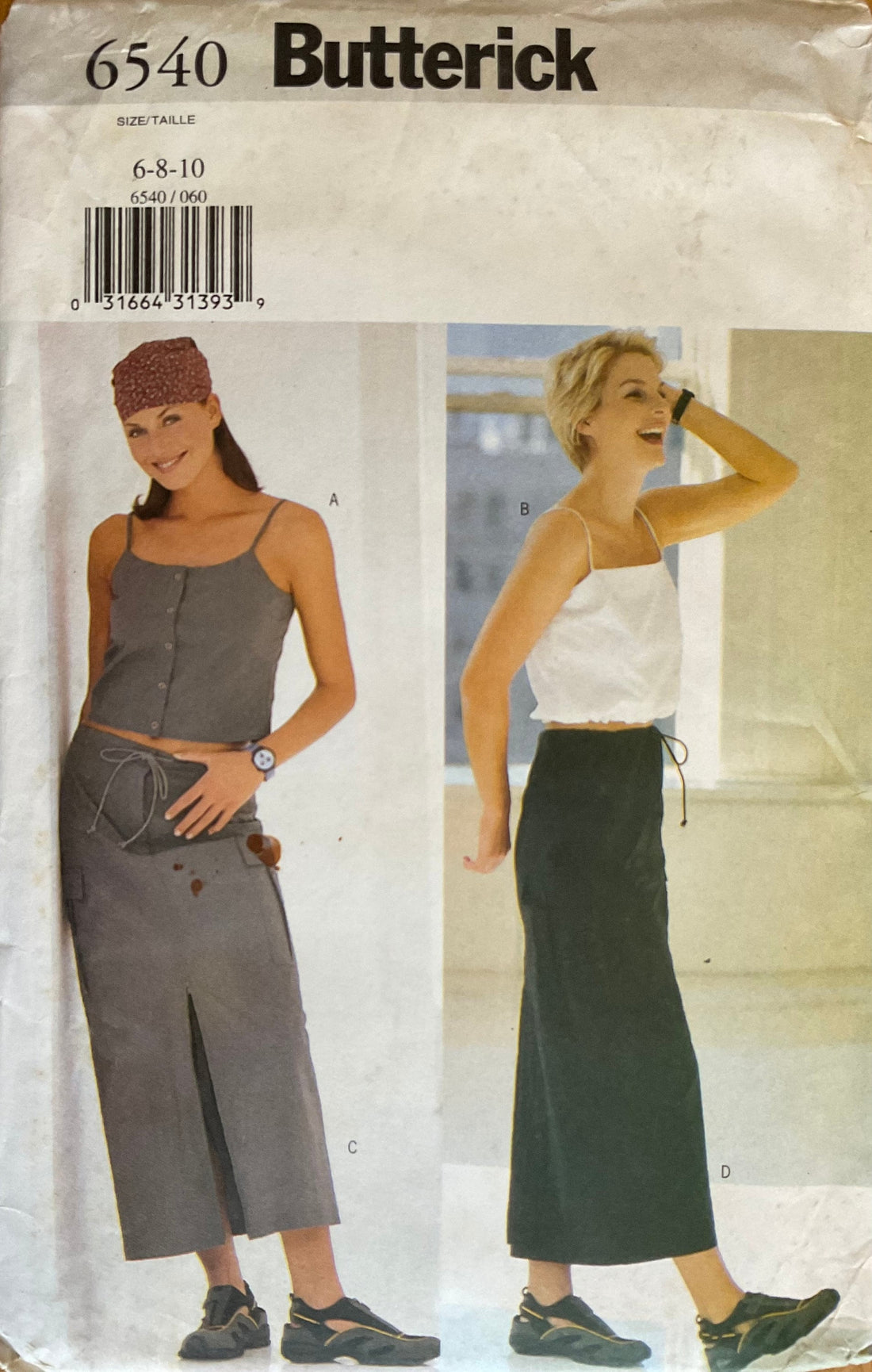 Butterick 6540 Sewing Pattern (Vintage) UNCUT