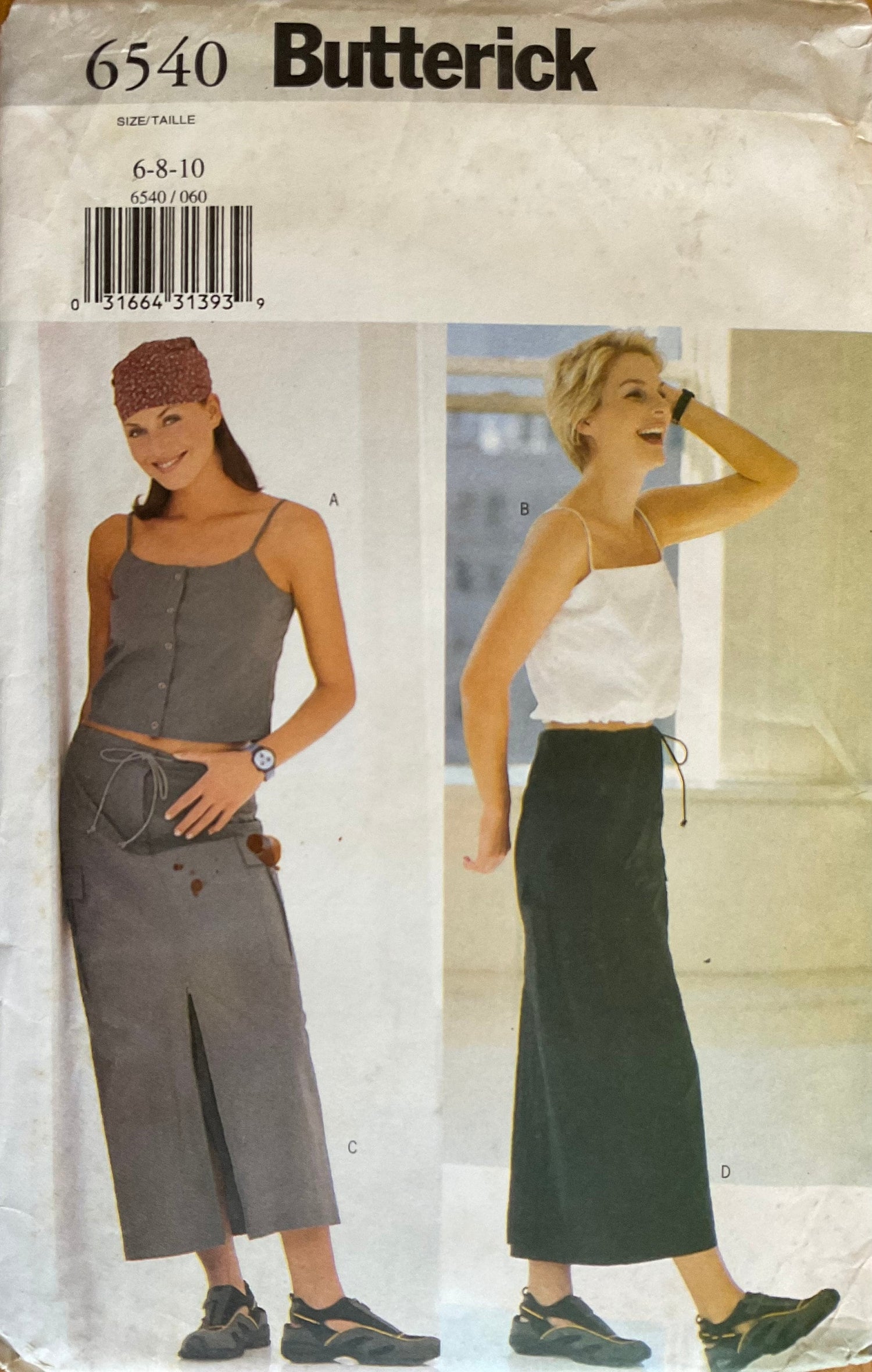 Butterick 6540 Sewing Pattern (Vintage) UNCUT