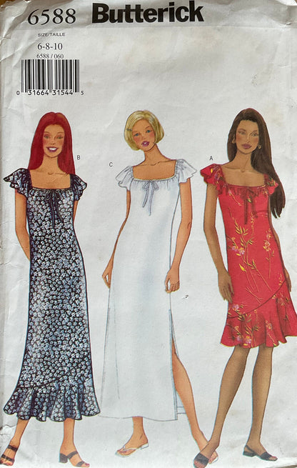 Butterick 6588 Sewing Pattern (Vintage) UNCUT