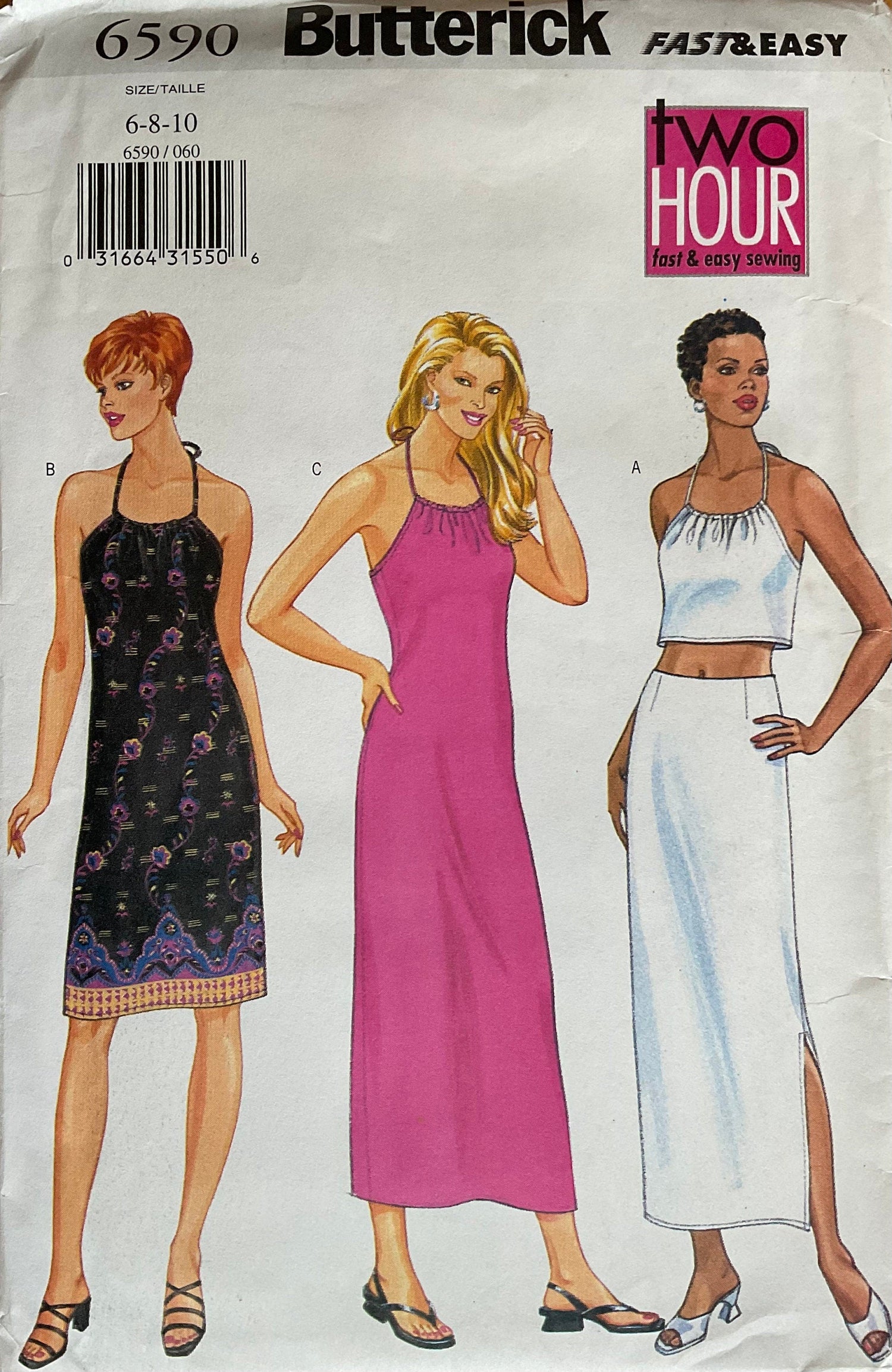Butterick 6590 Sewing Pattern (Vintage) UNCUT