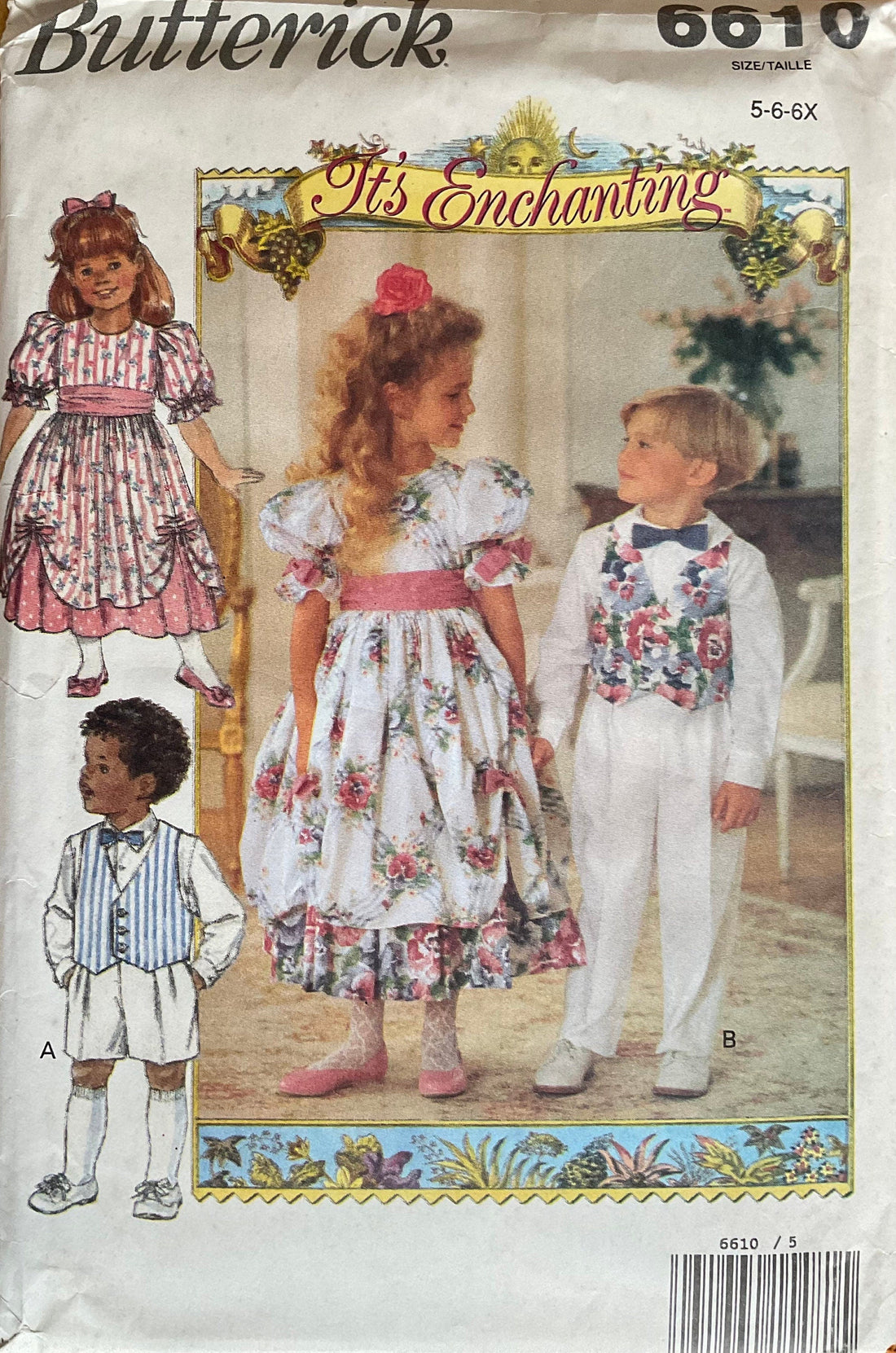 Butterick 6610 Sewing Pattern (Vintage) UNCUT