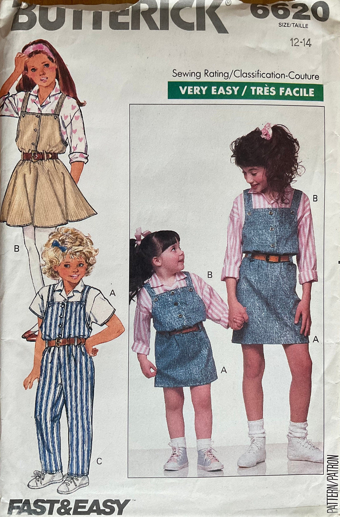 Butterick 6620 Sewing Pattern (Vintage) UNCUT