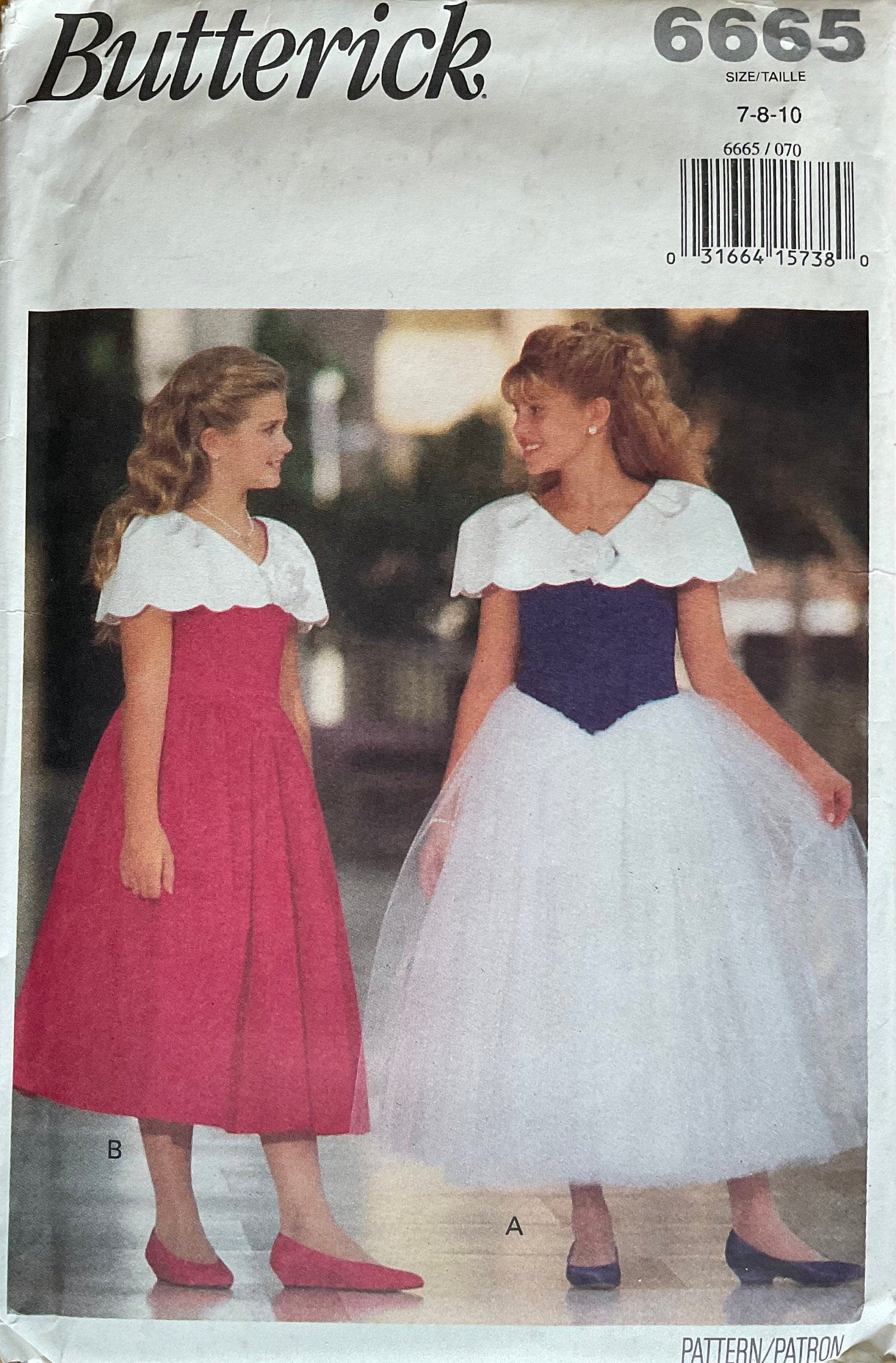 Butterick 6665 Sewing Pattern (Vintage) UNCUT