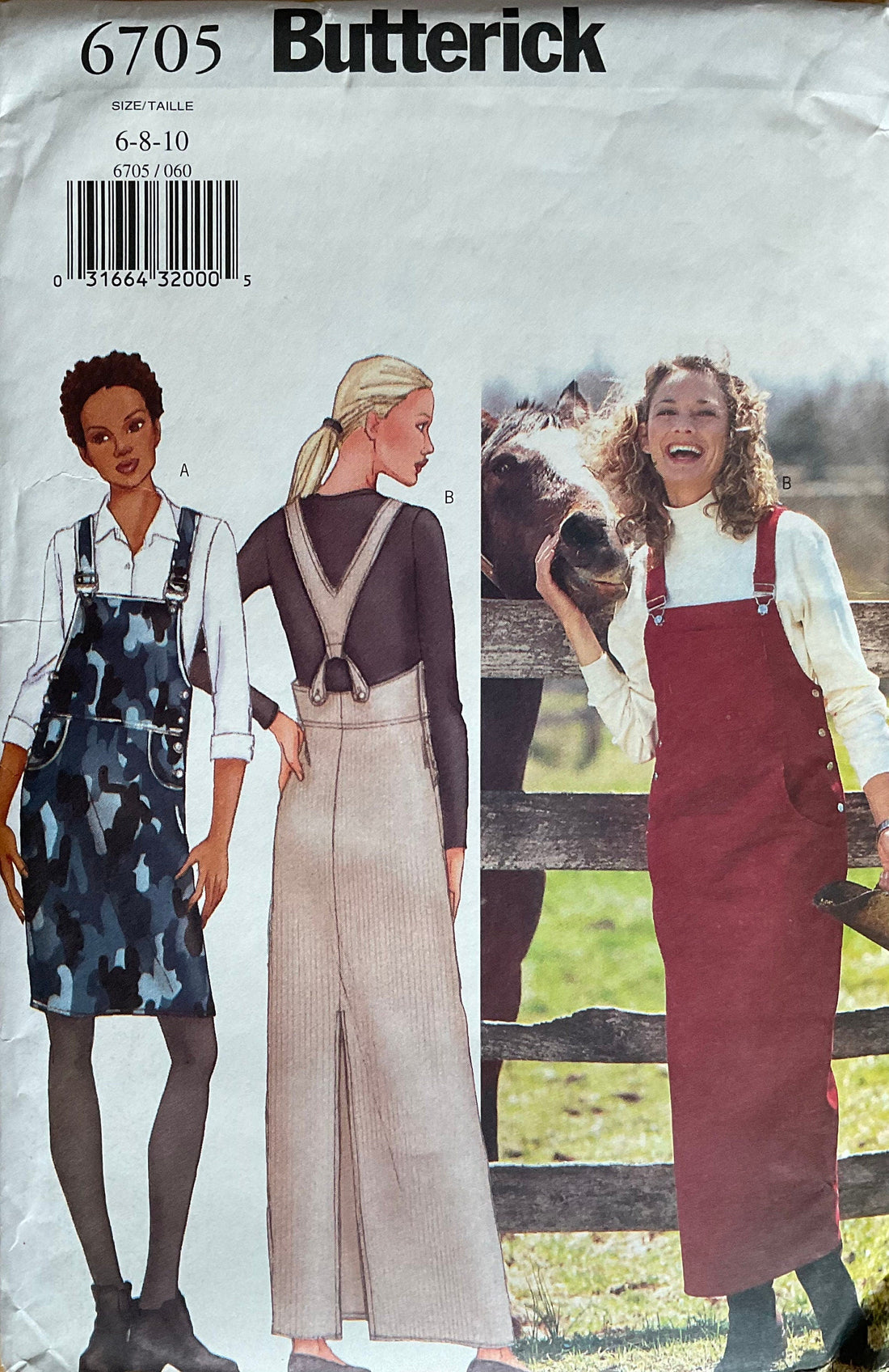 Butterick 6705 Sewing Pattern (Vintage) UNCUT