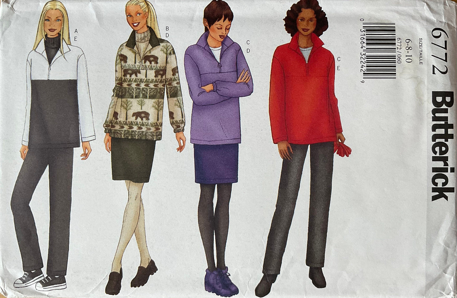 Butterick 6772 Sewing Pattern (Vintage) UNCUT