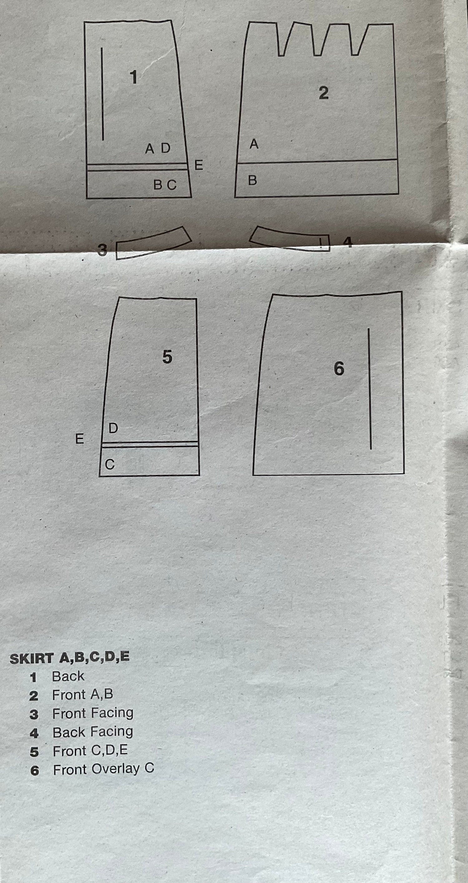 Butterick 6794 Sewing Pattern (Vintage) CUT