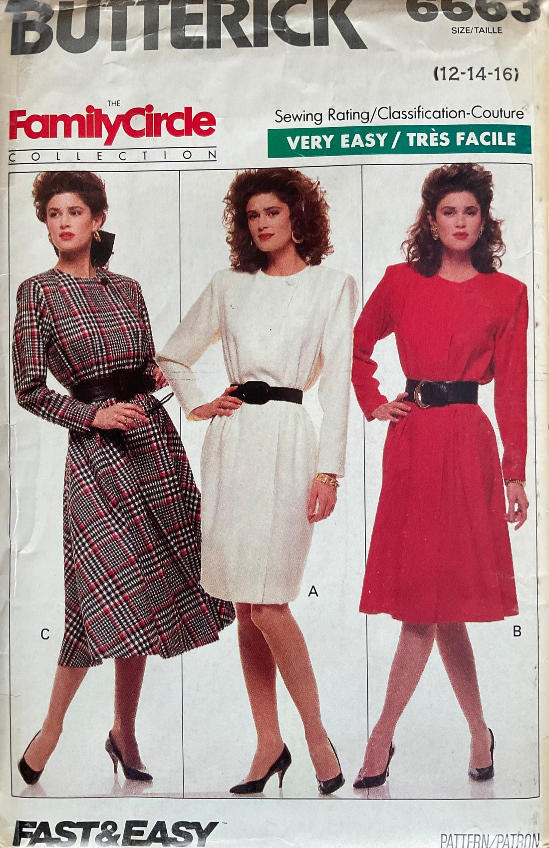 Butterick 6663 Sewing Pattern (Vintage) UNCUT