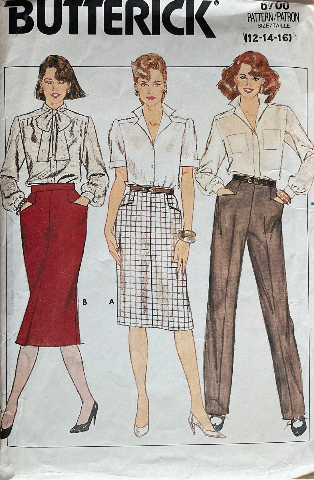 Butterick 6700 Sewing Pattern (Vintage) CUT