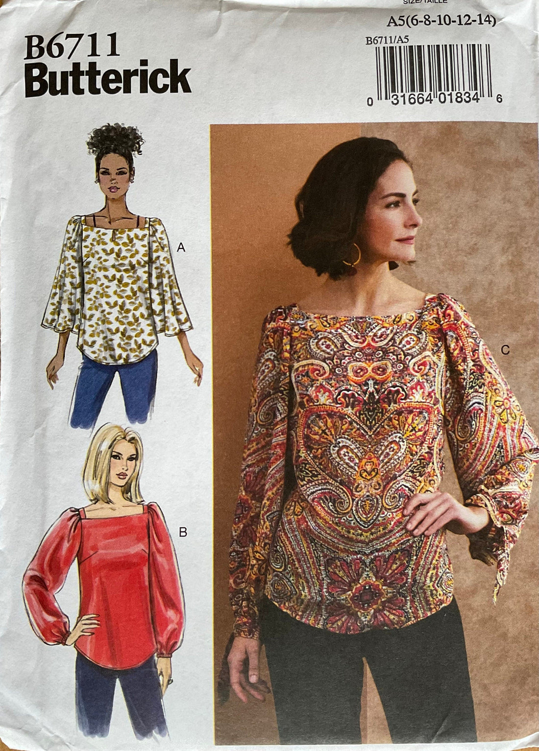 Butterick 6711 Sewing Pattern (Vintage) UNCUT