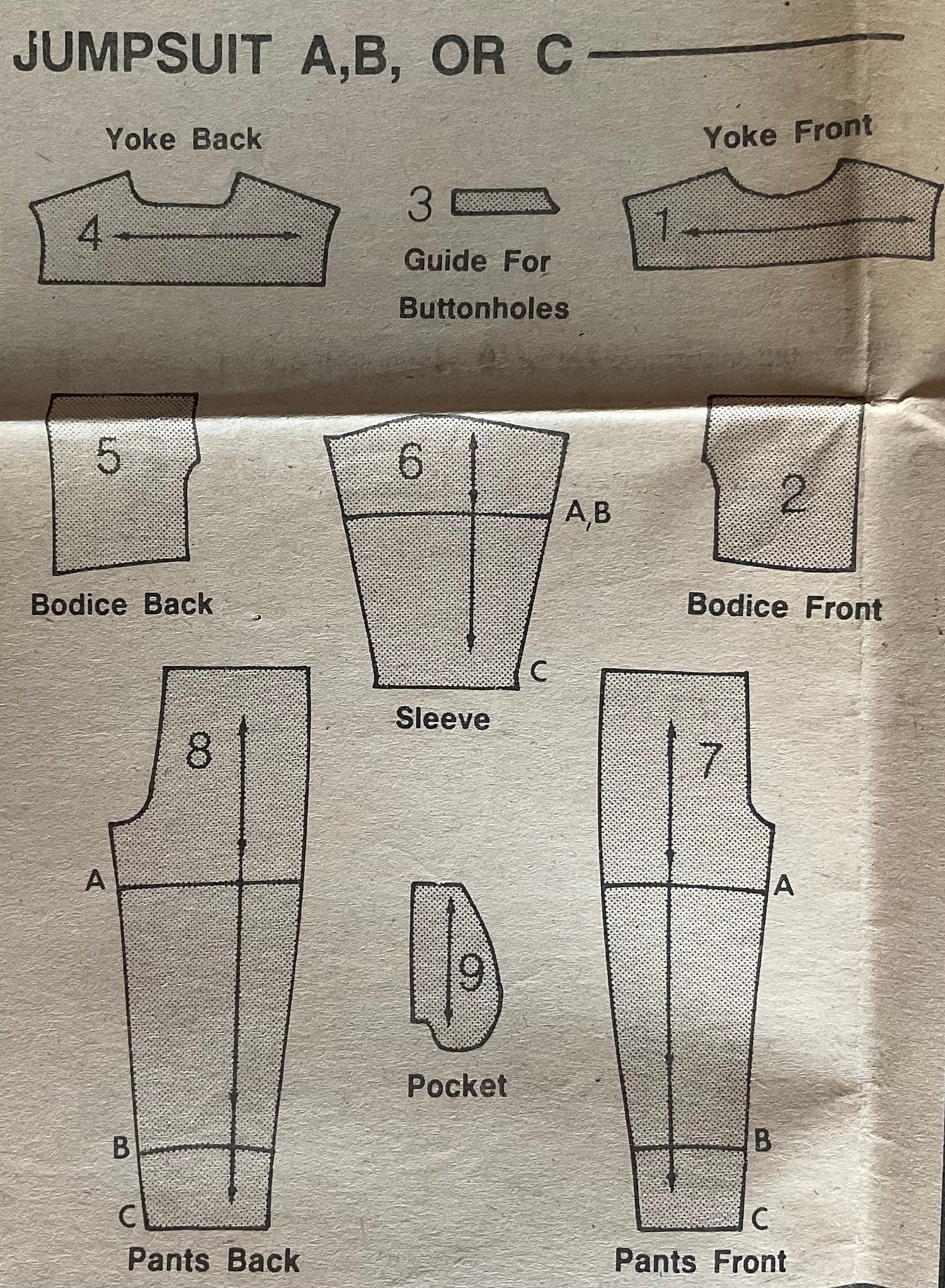 Butterick 6770 Sewing Pattern (Vintage) CUT