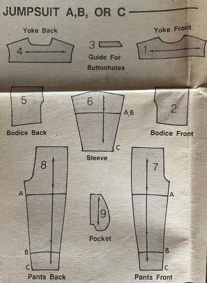 Butterick 6770 Sewing Pattern (Vintage) CUT