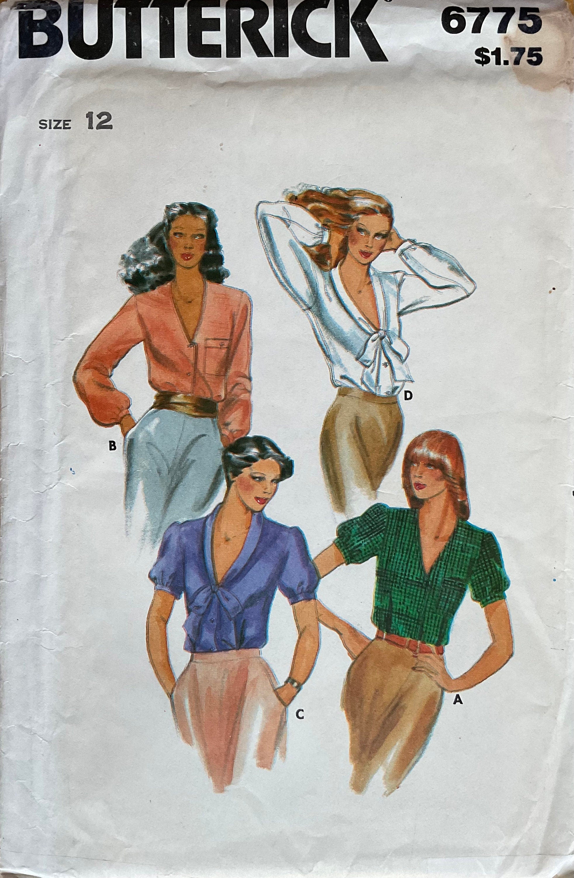 Butterick 6775 Sewing Pattern (Vintage) UNCUT