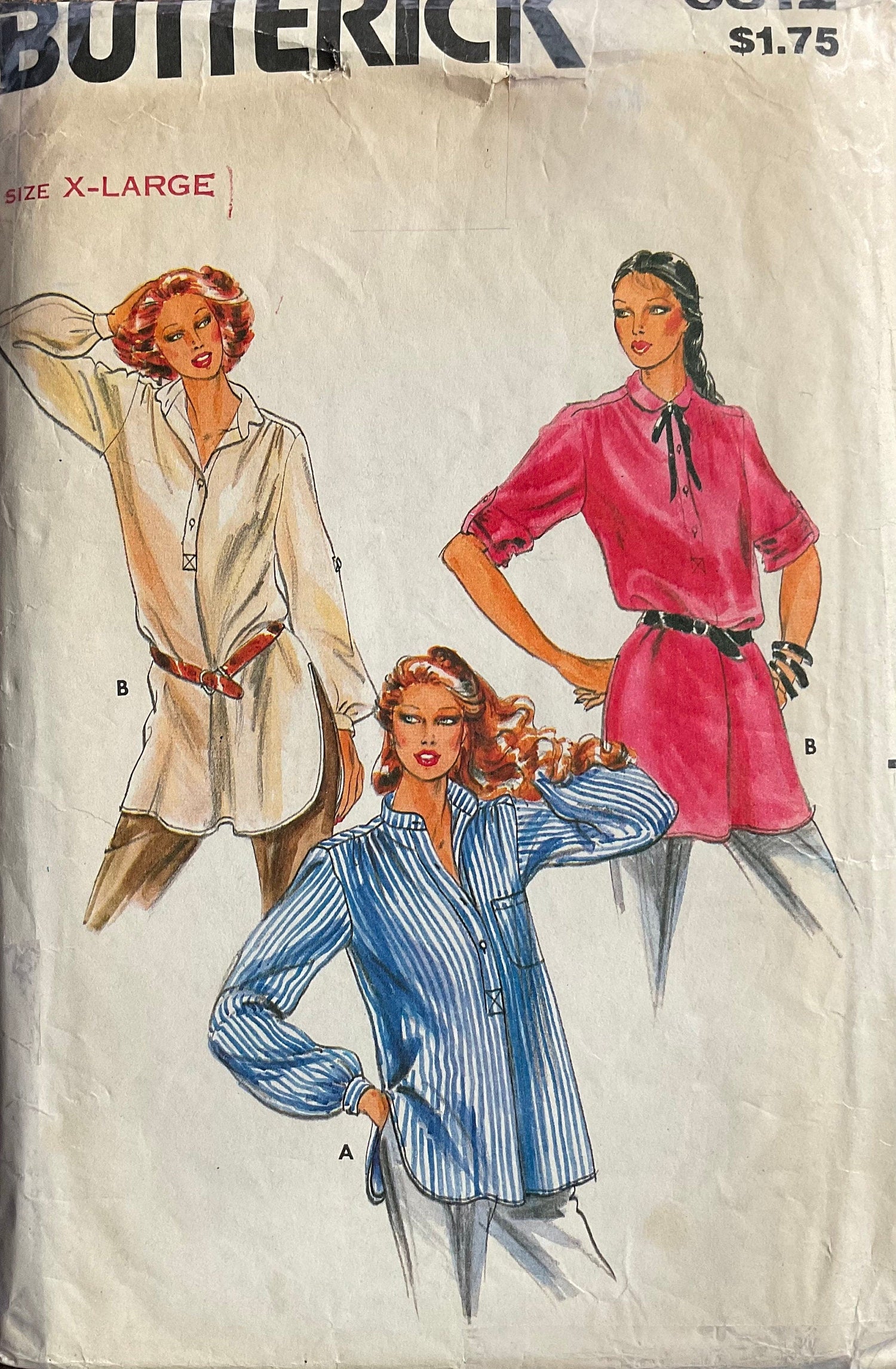 Butterick 6812 Sewing Pattern (Vintage) CUT