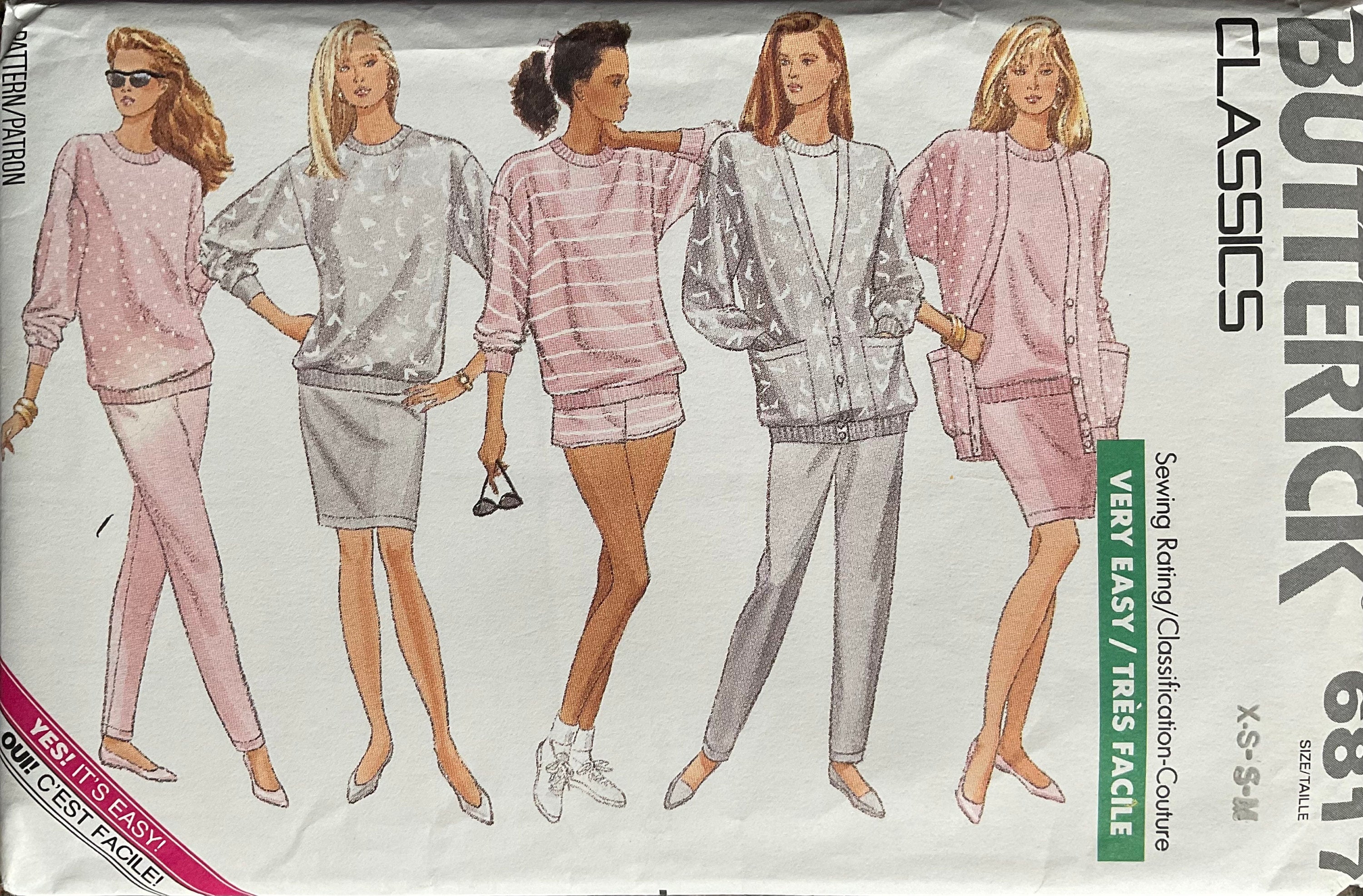 Butterick 6817 Sewing Pattern (Vintage) UNCUT