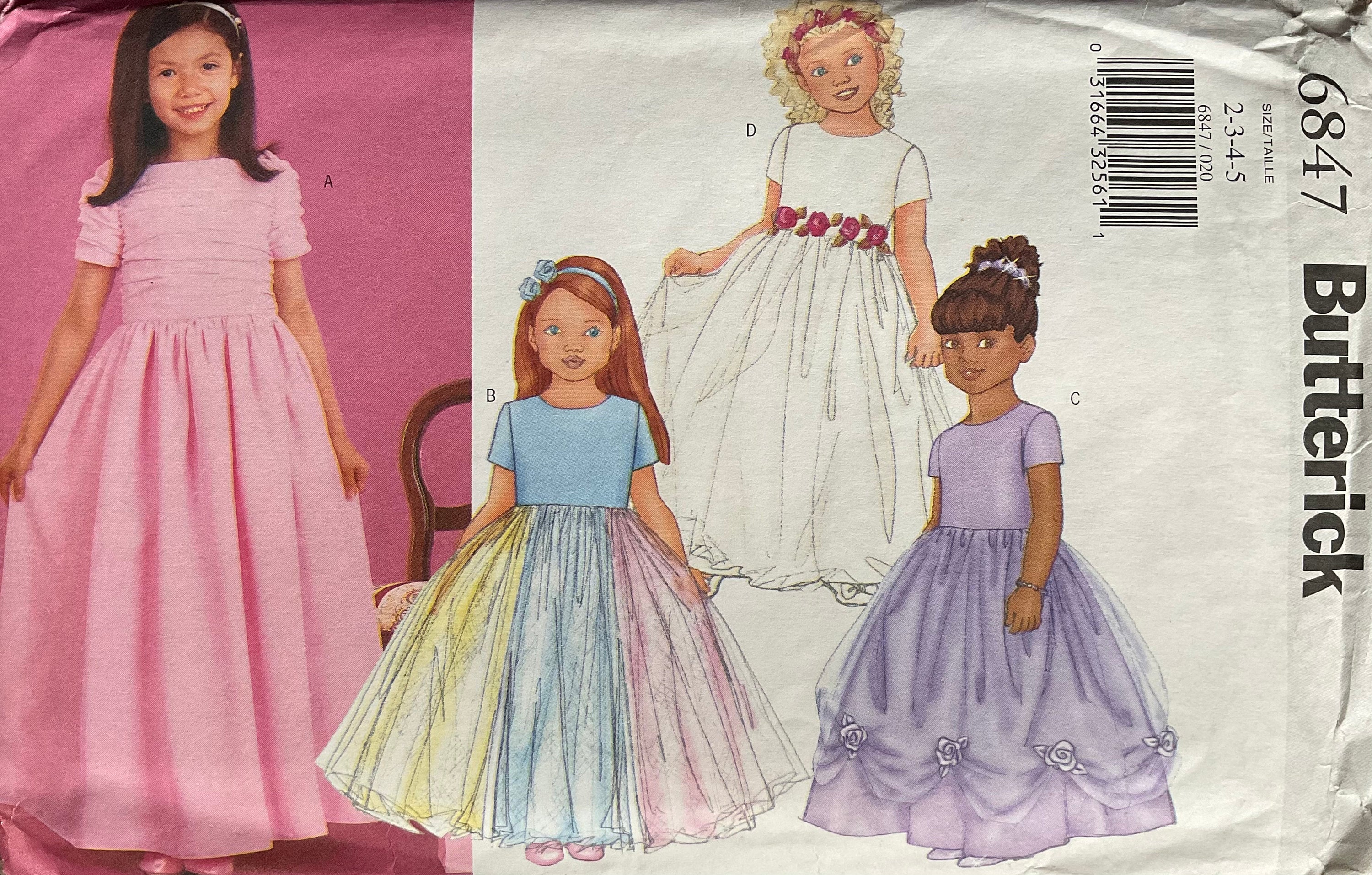 Butterick 6847 Sewing Pattern (Vintage) UNCUT