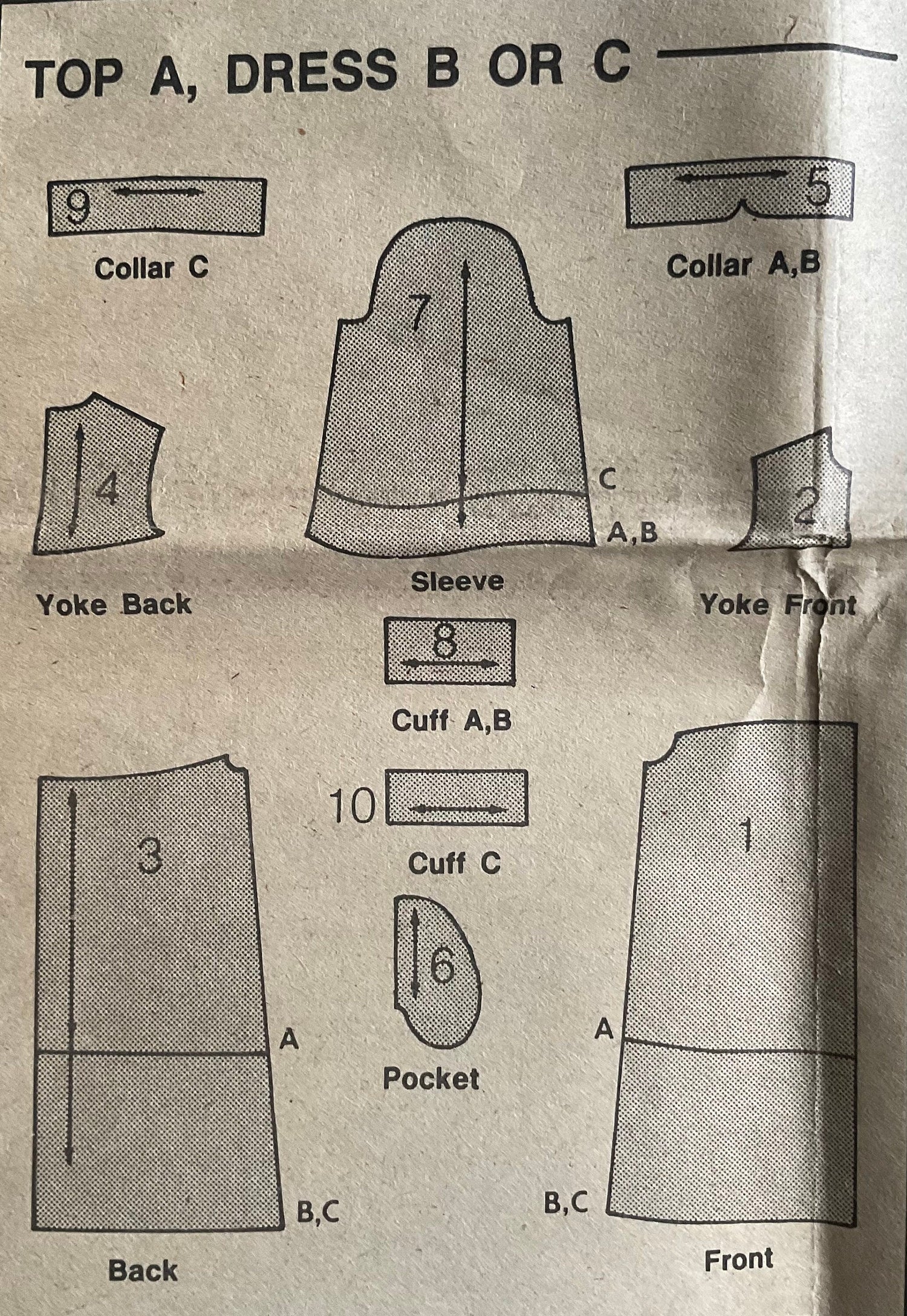 Butterick 6894 Sewing Pattern (Vintage) CUT