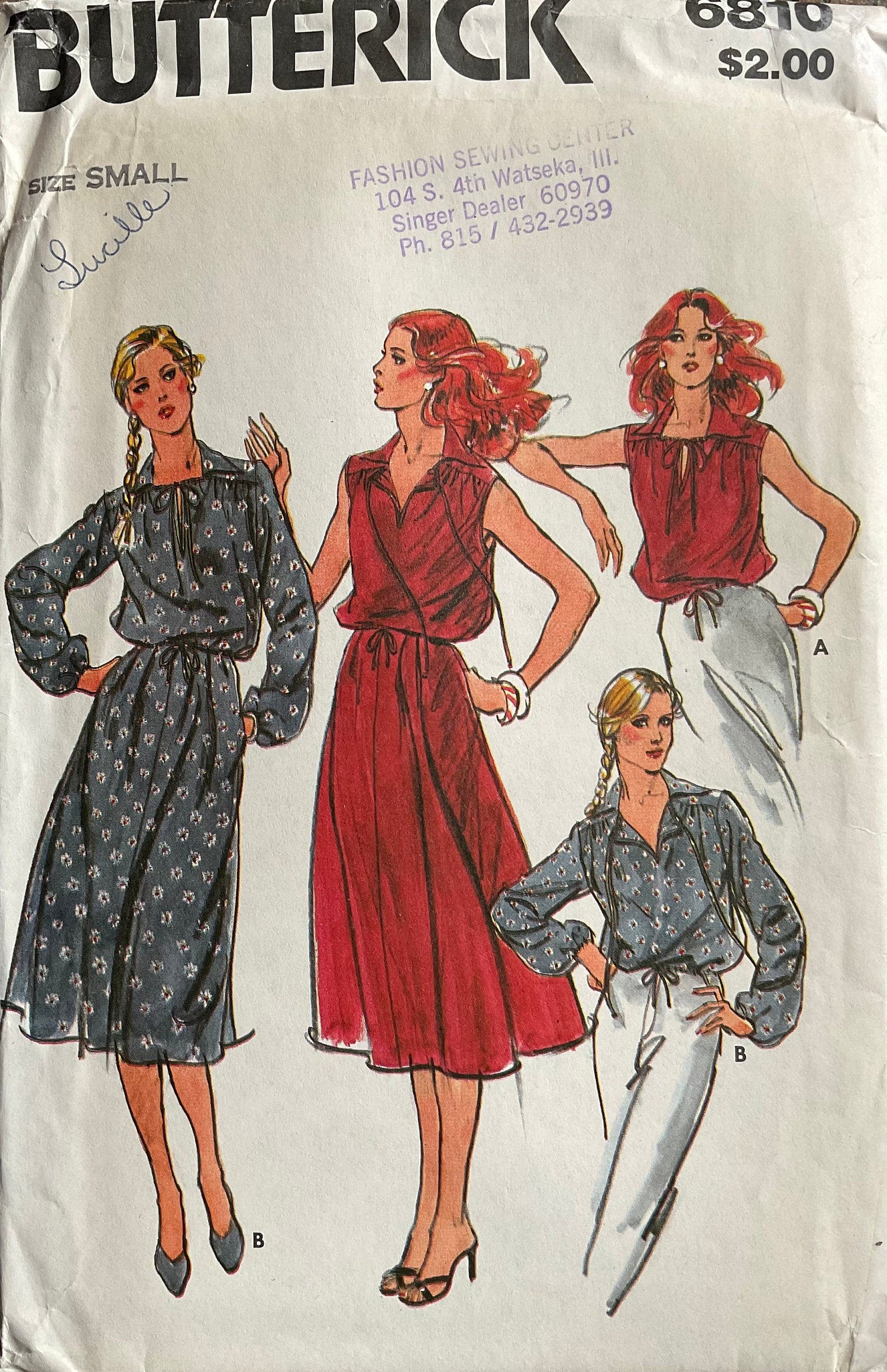 Butterick 6810 Sewing Pattern (Vintage) UNCUT