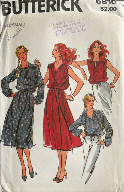 Butterick 6810 Sewing Pattern (Vintage) UNCUT