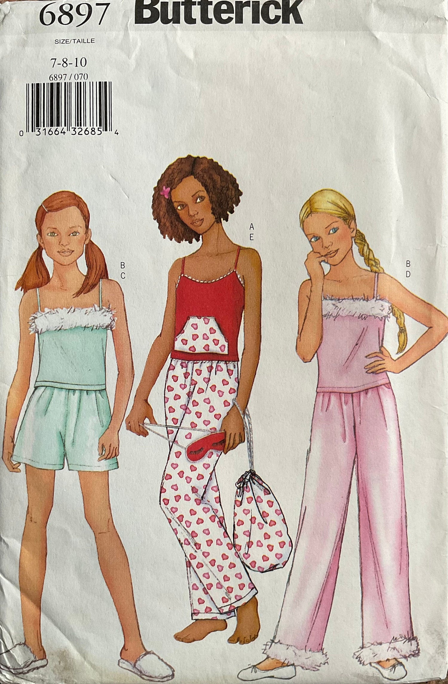 Butterick 6897 Sewing Pattern (Vintage) UNCUT