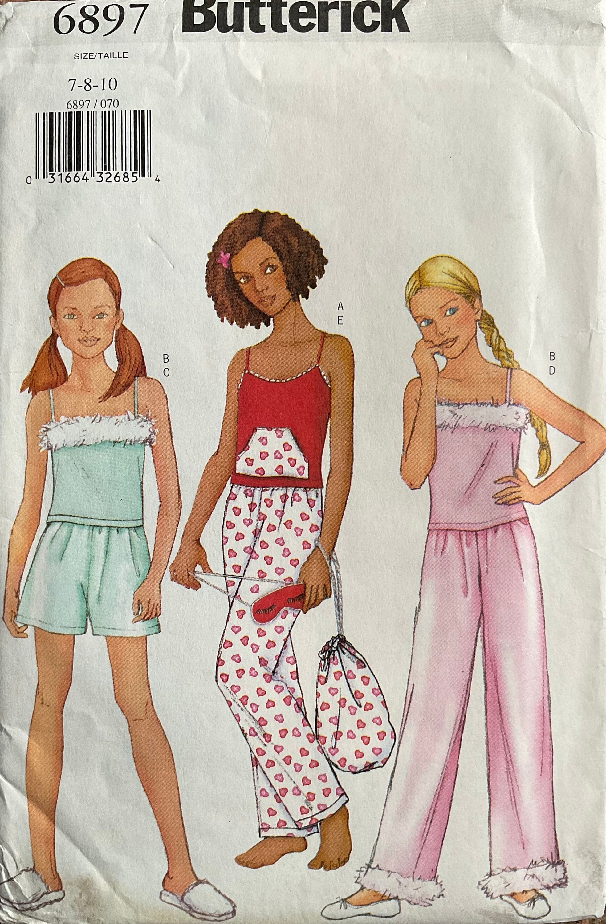 Butterick 6897 Sewing Pattern (Vintage) UNCUT