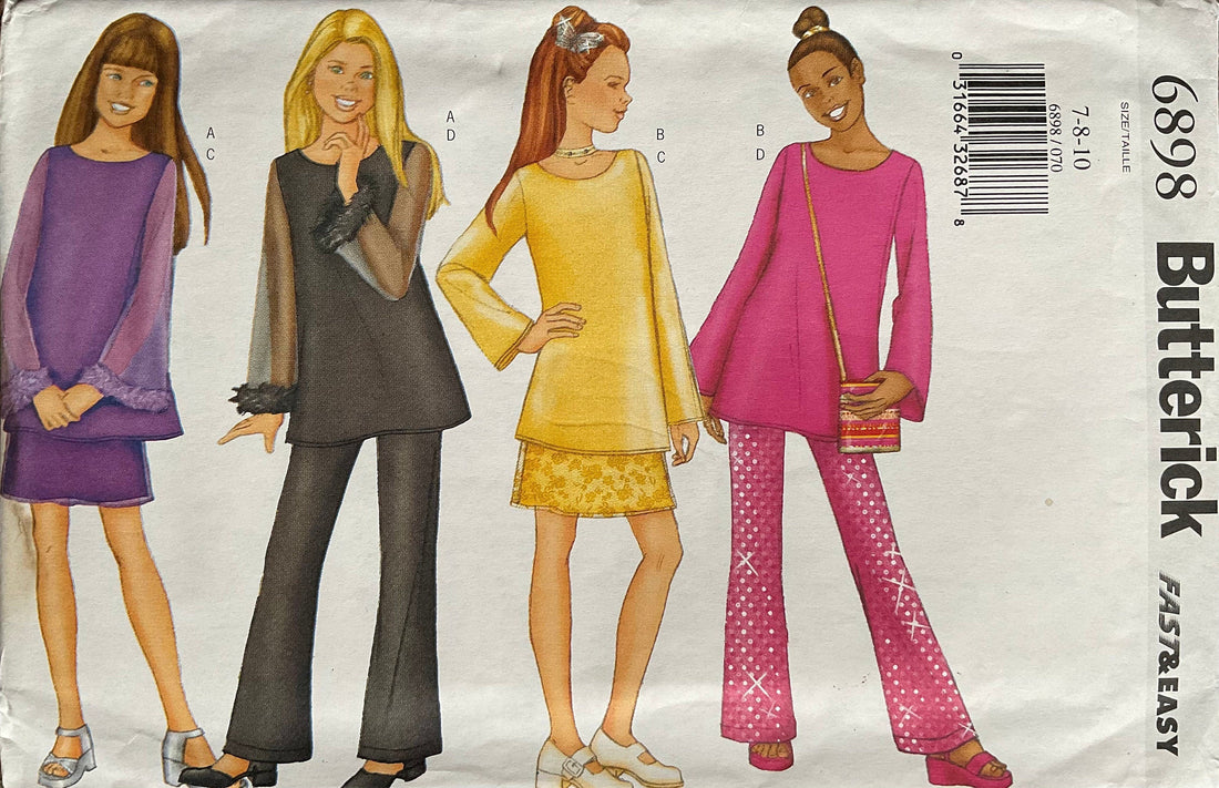 Butterick 6898 Sewing Pattern (Vintage) UNCUT