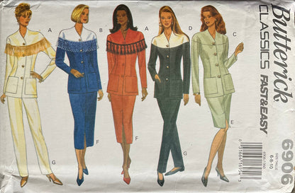 Butterick 6906 Sewing Pattern (Vintage) UNCUT