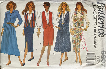 Butterick 6907 Sewing Pattern (Vintage) UNCUT