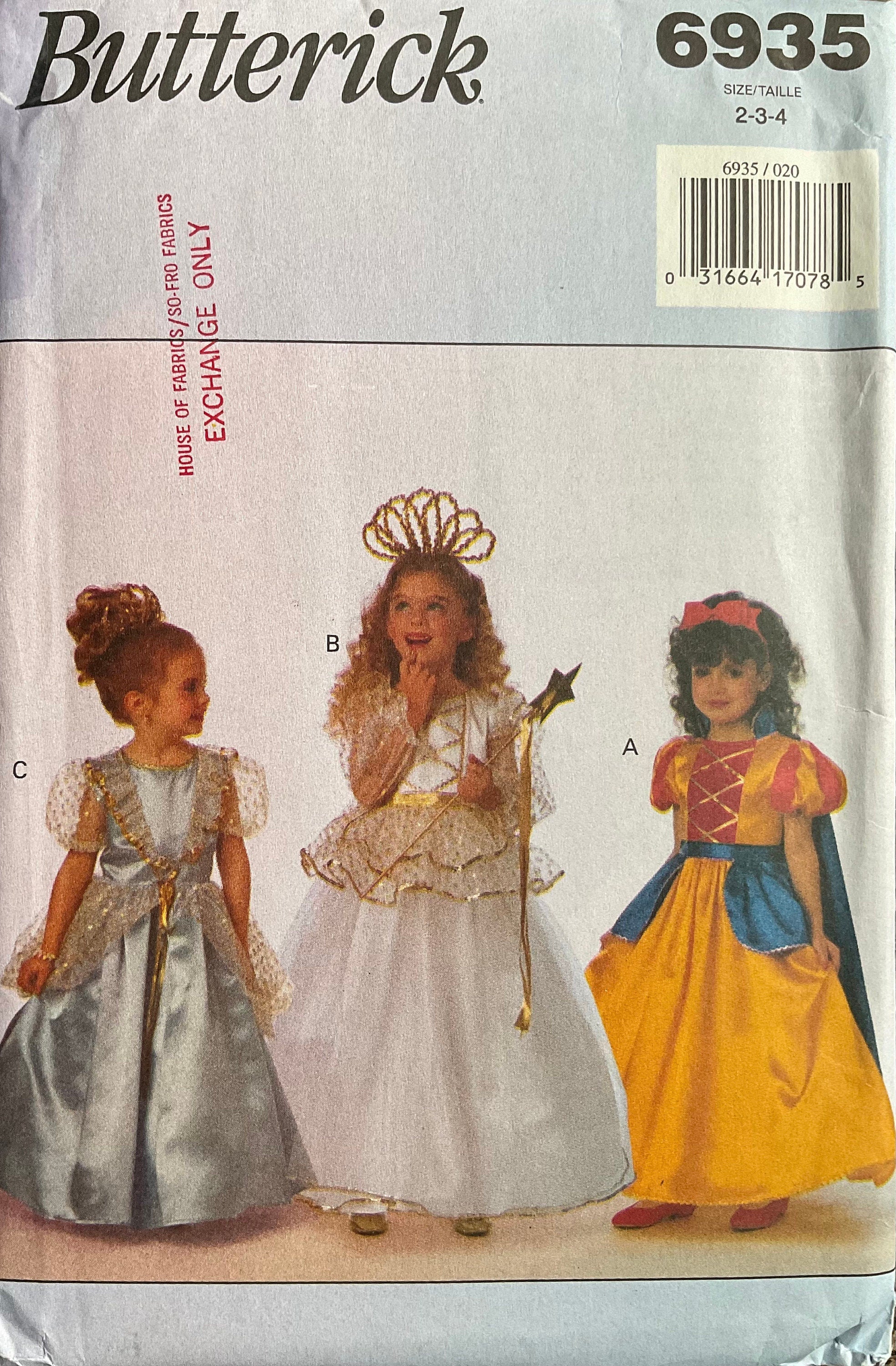 Butterick 6935 Sewing Pattern (Vintage) UNCUT