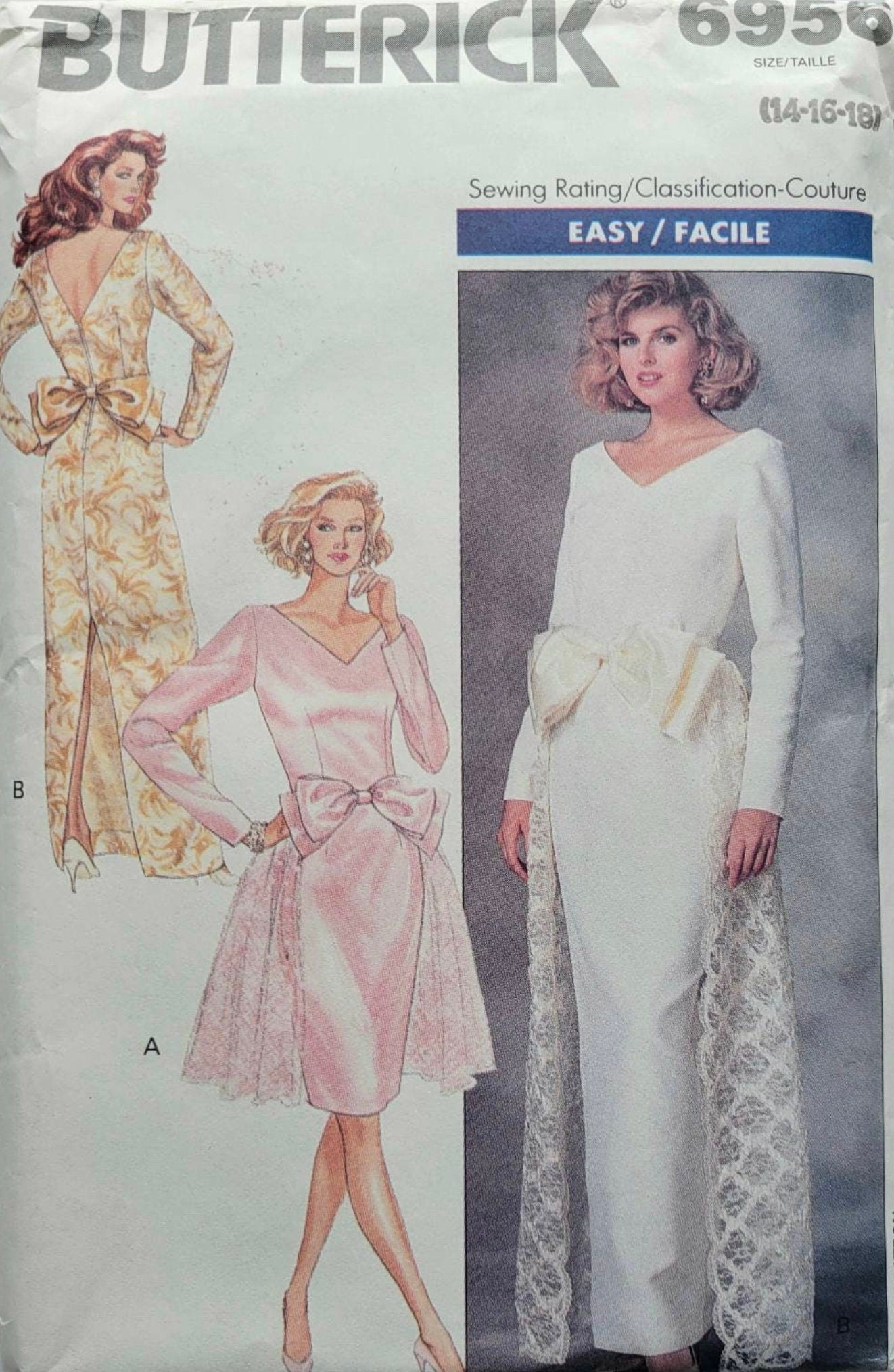 Butterick 6956 Sewing Pattern (Vintage) UNCUT