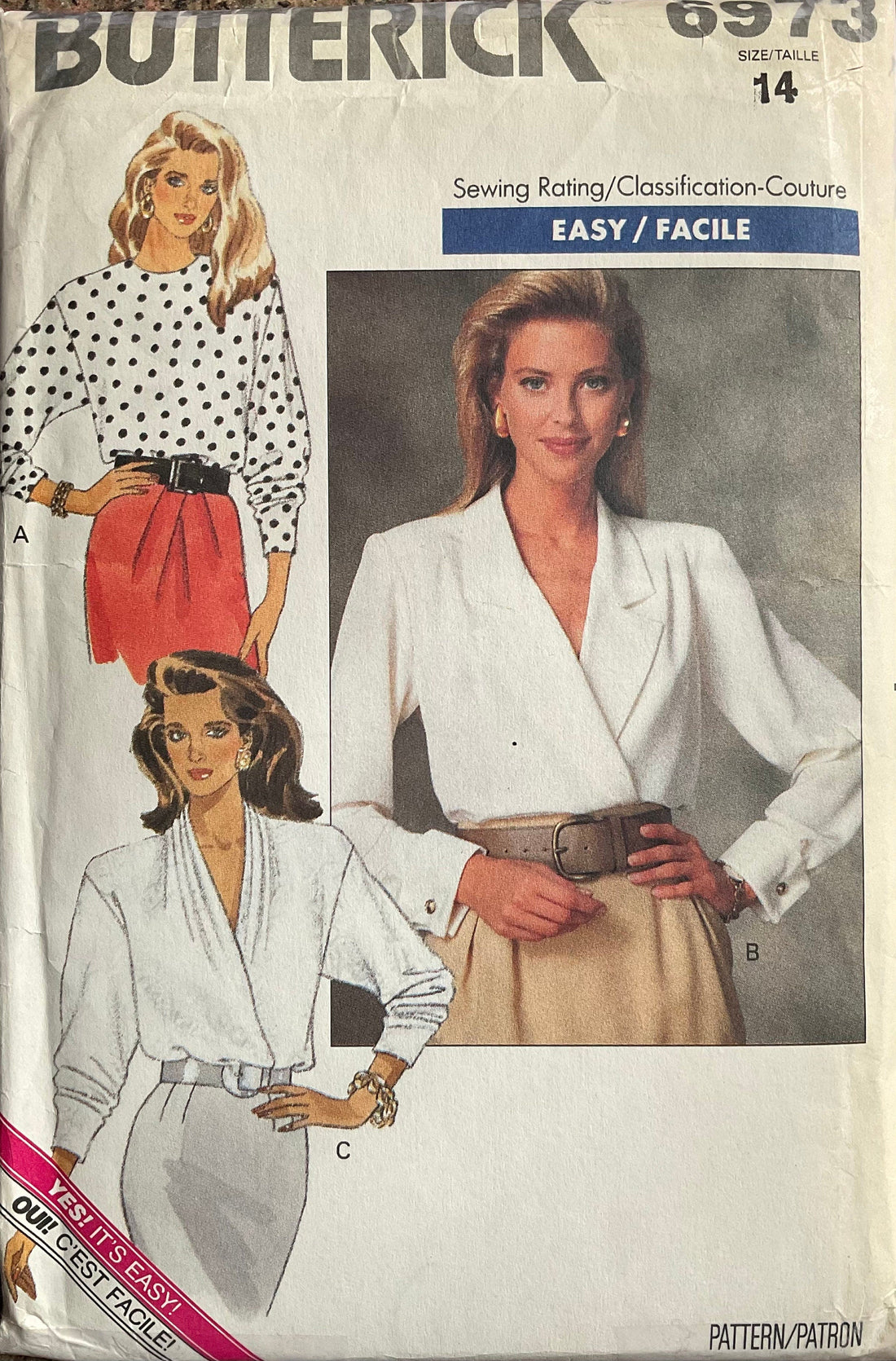 Butterick 6973 Sewing Pattern (Vintage) UNCUT