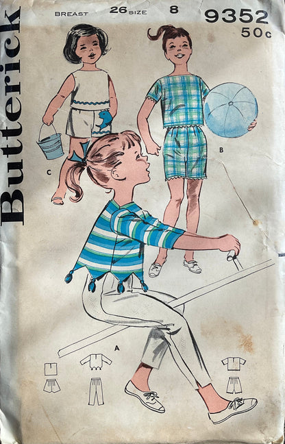 Butterick 9352 Sewing Pattern (Vintage) UNCUT