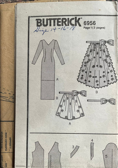 Butterick 6956 Sewing Pattern (Vintage) UNCUT