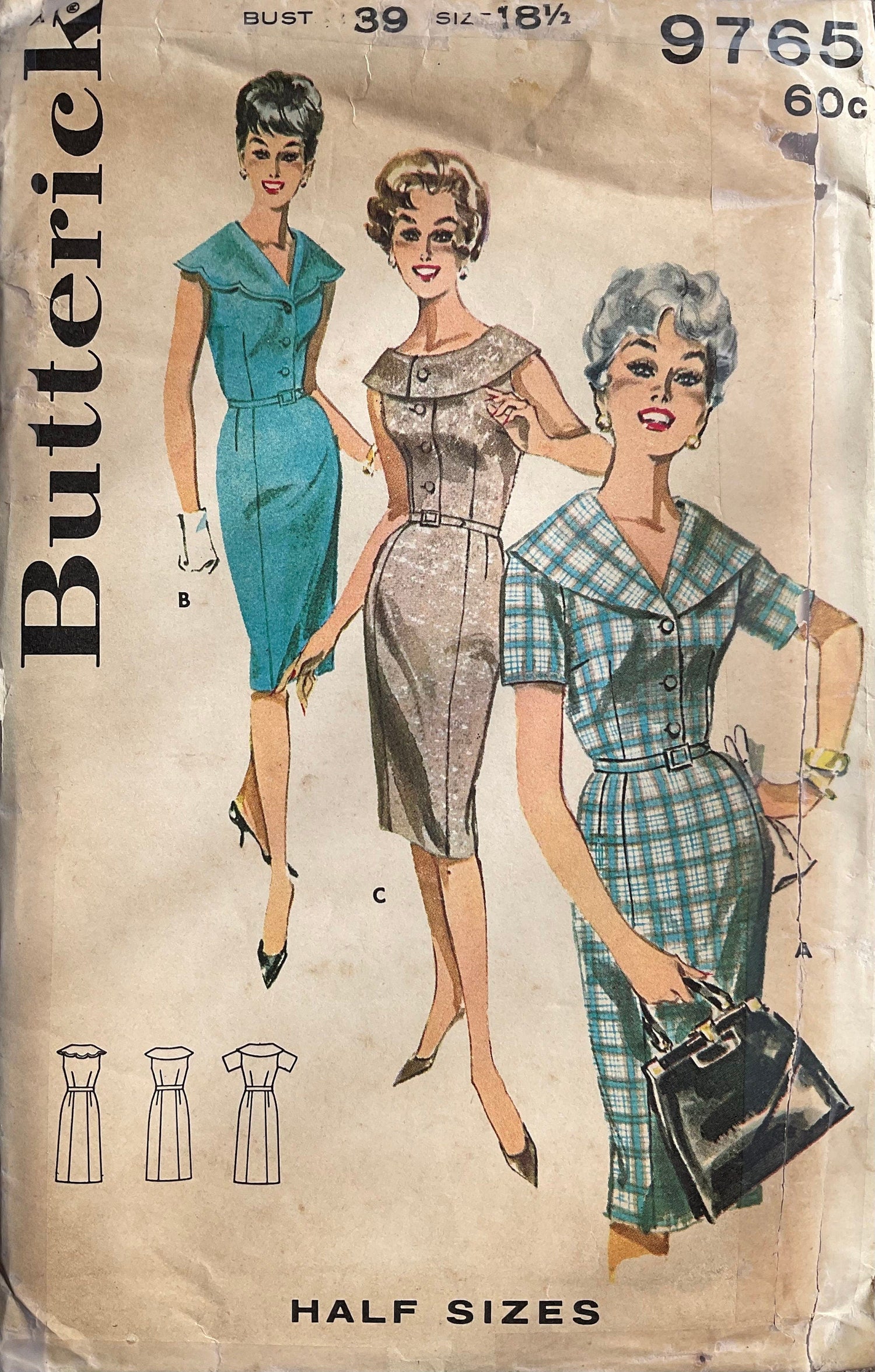 Butterick 9765 Sewing Pattern (Vintage) UNCUT