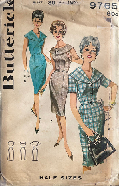 Butterick 9765 Sewing Pattern (Vintage) UNCUT