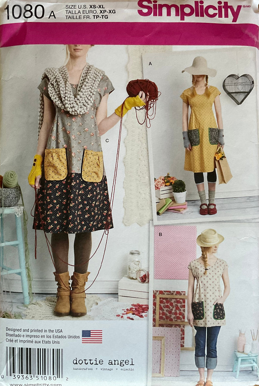 Simplicity 1080 Sewing Pattern UNCUT