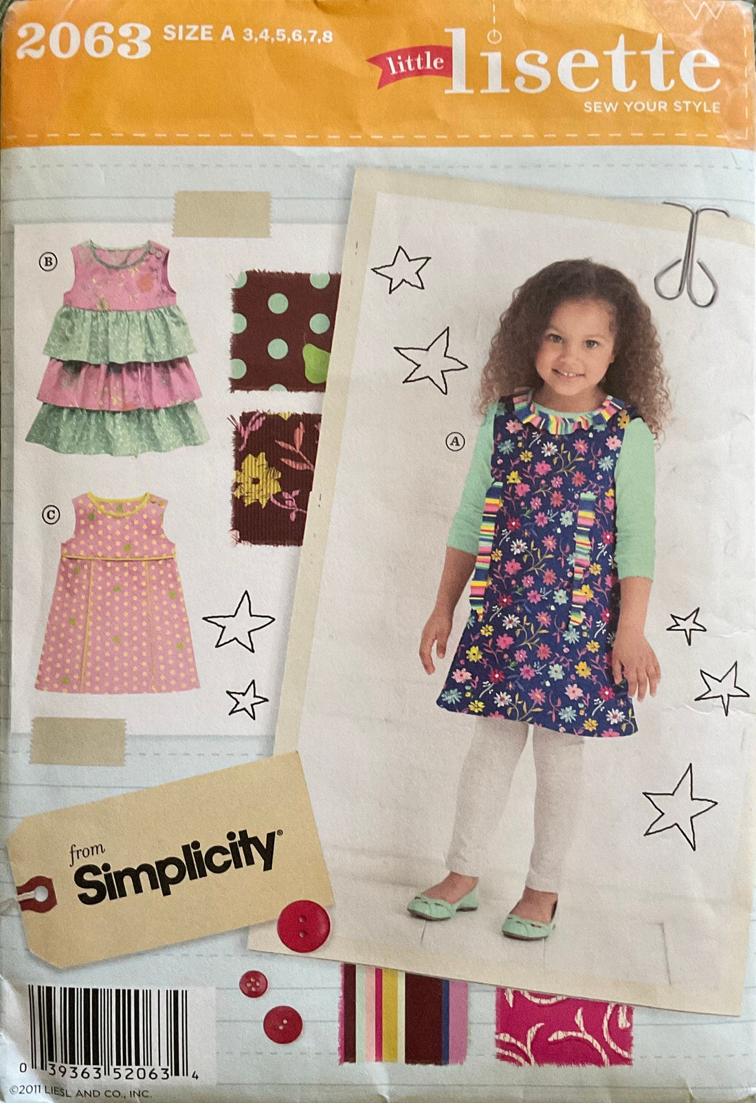 Simplicity 2063 Sewing Pattern CUT