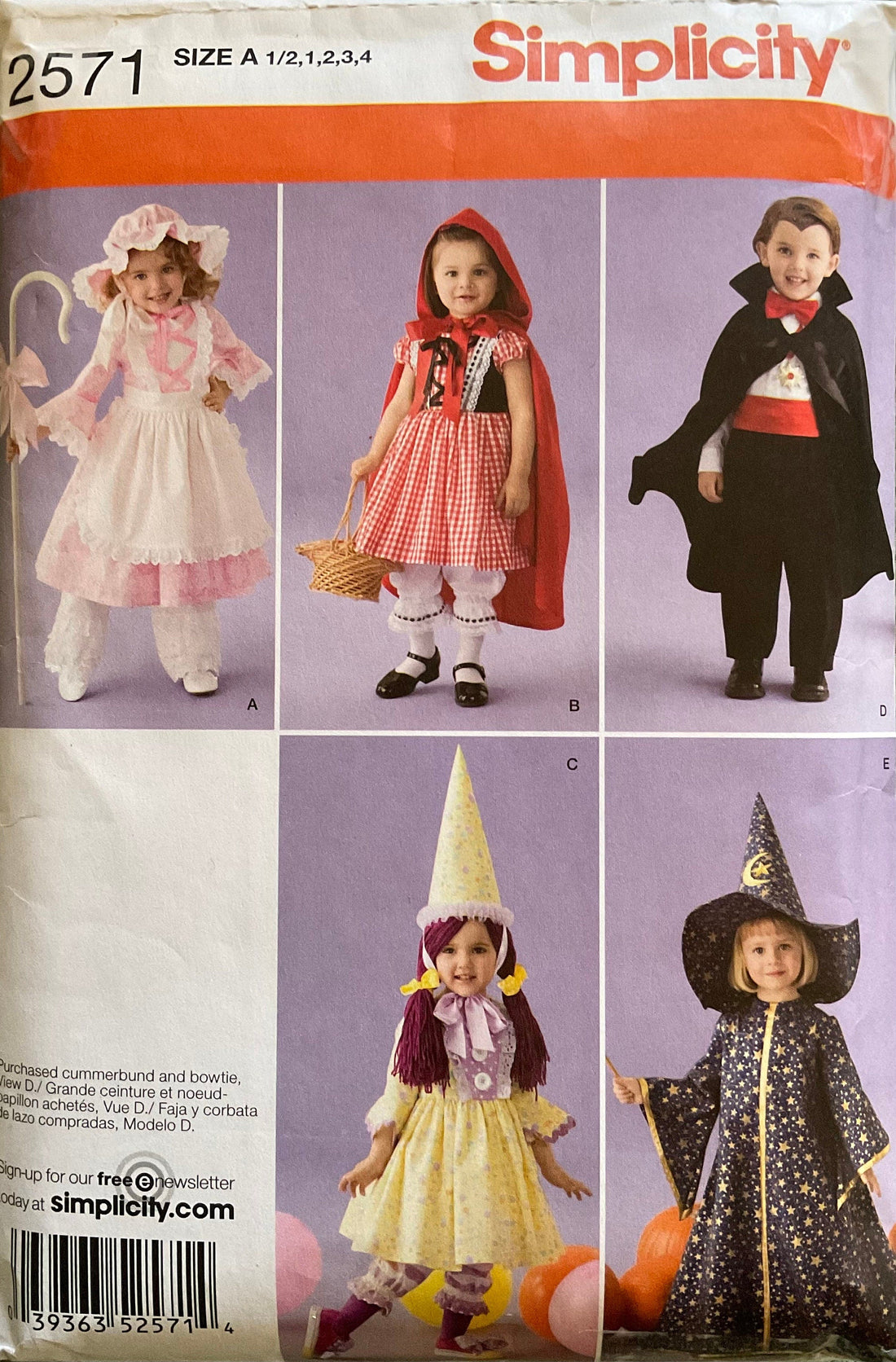 Simplicity 2571 Sewing Pattern CUT