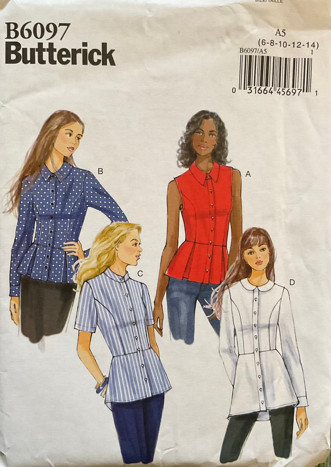 Butterick 6097 Sewing Pattern (Vintage) UNCUT